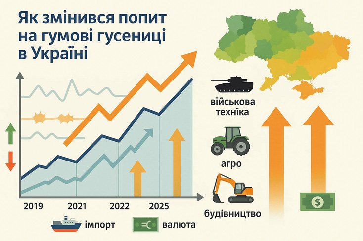гумові гусениці