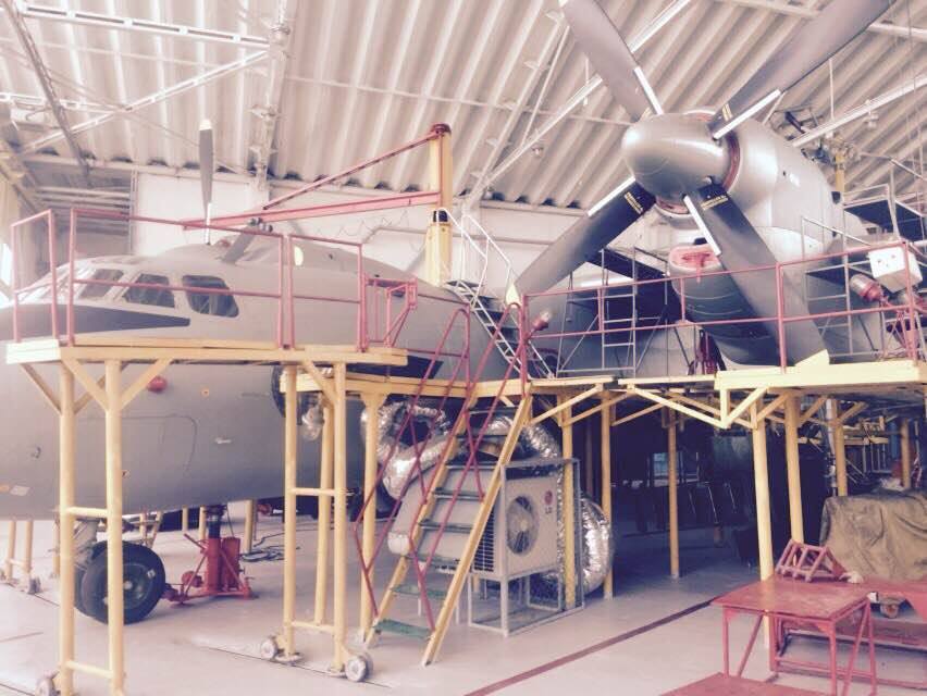 On the photo - Indian aircraft on the docks Ukrainian plant are upgrading