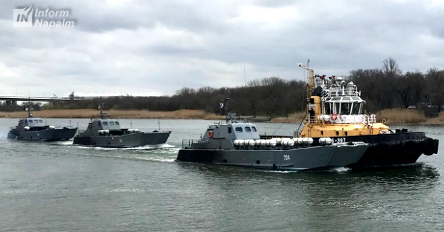 Den kaspiske flotiljen sender båter Azovhavet